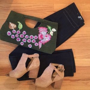 Dark wash designer jeans